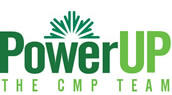 Power Up, The CMP Team logo.